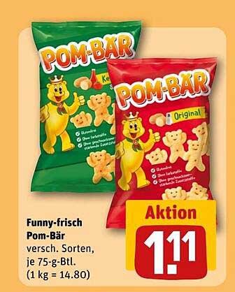 Funny-frisch Pom-Bär - verschiedene Sorten