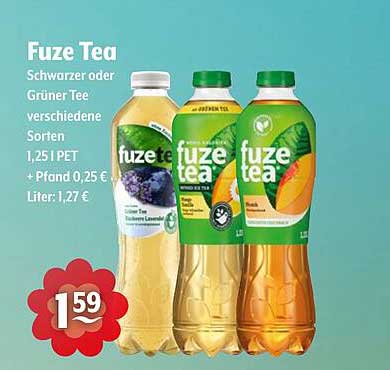 Fuze Tea – Schwarzer oder Grüner Tee in verschiedenen Sorten