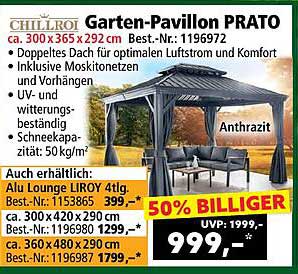 Garten-Pavillon PRATO