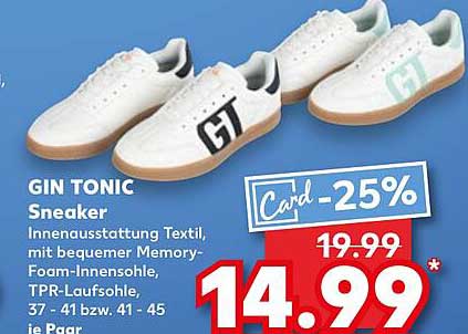 GIN TONIC Sneaker - 25% Rabatt