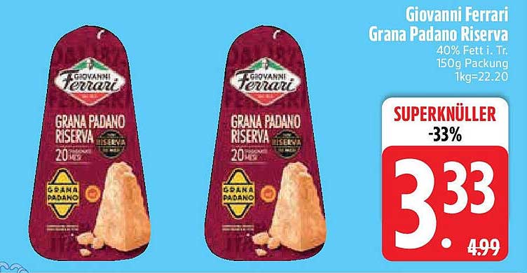 Giovanni Ferrari Grana Padano Riserva 150g