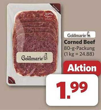 Goldmarie Corned Beef 80-g-Packung