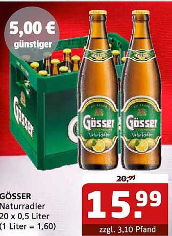 GÖSSE Naturradler 20 x 0,5 Liter