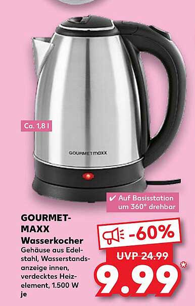 GOURMETMAXX Wasserkocher
