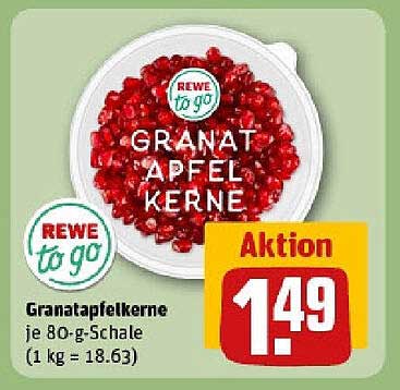 Granatapfelkerne 80 g – fruchtiger Genuss zum Aktionspreis