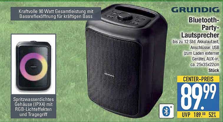 Grundig Bluetooth-Party-Lautsprecher
