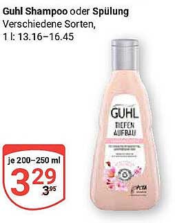 Guhl Shampoo oder Spülung – Verschiedene Sorten, 200–250 ml