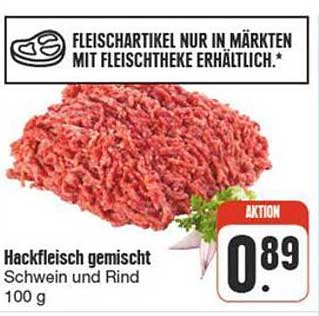 Hackfleisch gemischt Schwein und Rind 100 g