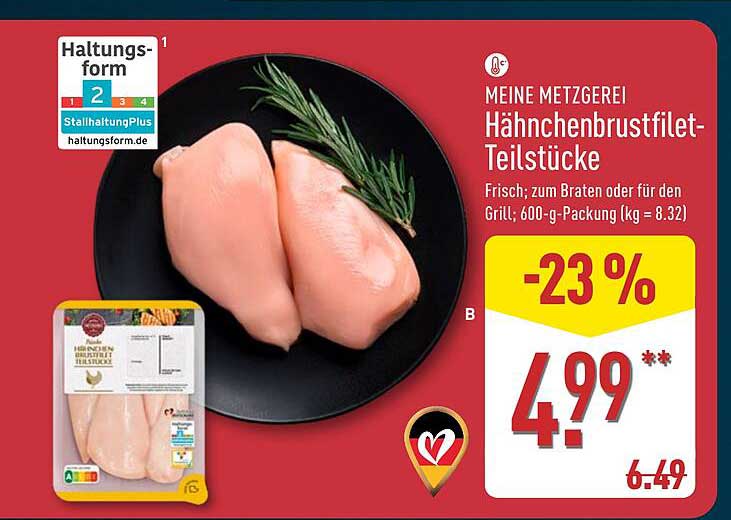 Hähnchenbrustfilet-Teilstücke