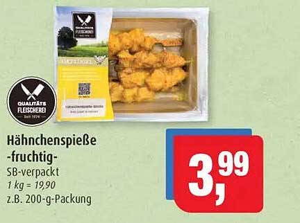 Hähnchenspieße - fruchtig