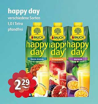 happy day verschiedene Sorten 1,0 l Tetra pfandfrei