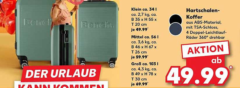 Hartschalen-Koffer in verschiedenen Größen ab 49,99 €