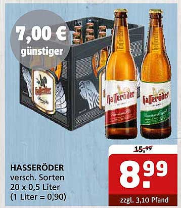 HASSERÖDER - 20 x 0,5 Liter verschiedene Sorten