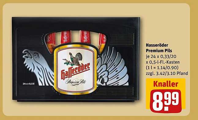 Hasseröder Premium Pils - 24 x 0,33 l Kasten