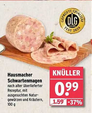 Hausmacher Schwartenmagen nach alter überlieferter Rezeptur, 100 g