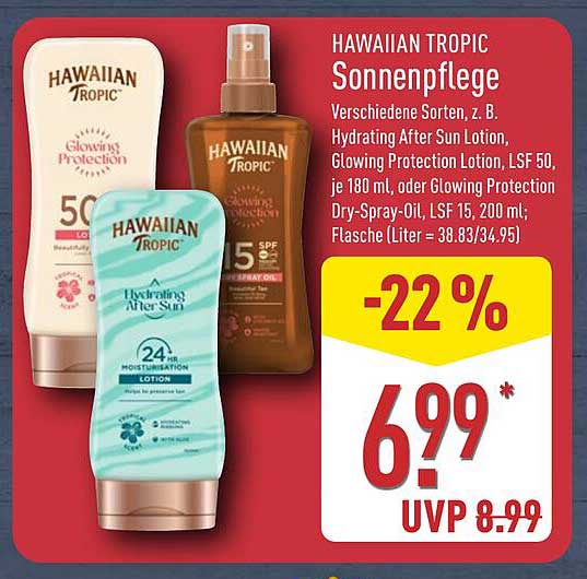 HAWAIIAN TROPIC Sonnenpflege - Verschiedene Sorten