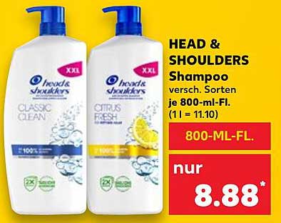 HEAD & SHOULDERS Shampoo, 800-ml-Fl.