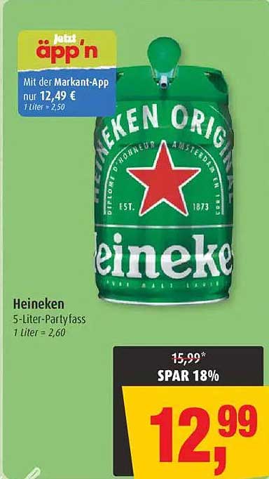 Heineken 5-Liter-Partyfass