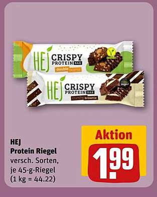 HEJ Protein Riegel - verschiedene Sorten
