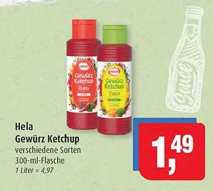 Hela Gewürz Ketchup verschiedene Sorten 300-ml-Flasche