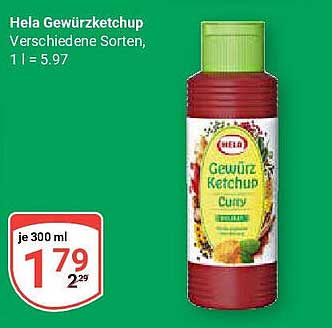 Hela Gewürzketchup 300 ml - Verschiedene Sorten