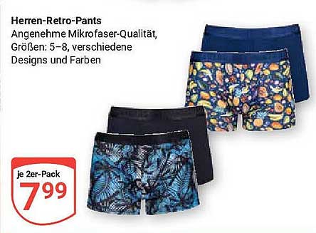 Herren-Retro-Pants im 2er-Pack