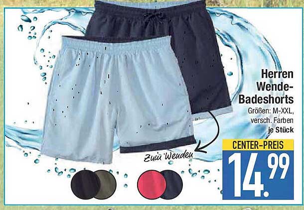 Herren Wende-Badeshorts