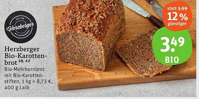 Herzberger Bio-Karottenbrot