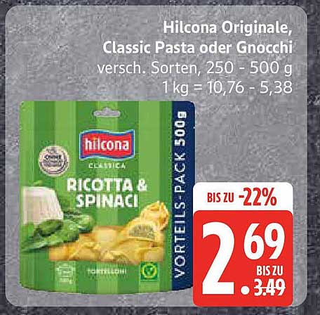 Hilcona Originale, Classic Pasta oder Gnocchi, verschiedene Sorten, 250 - 500 g