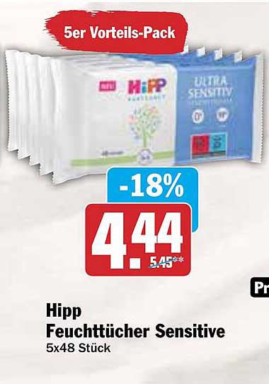 Hipp Feuchttücher Sensitive 5x48 Stück