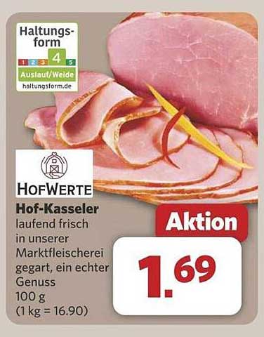 Hof-Kasseler - Laufend frisch in unserer Marktfleischerei gegart, ein echter Genuss
