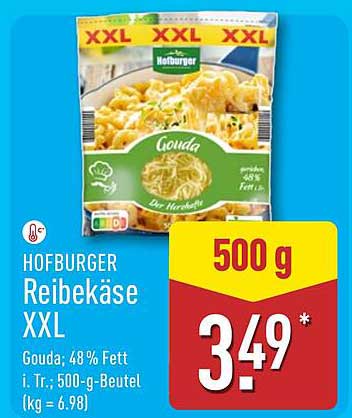 HOFBURGER Reibekäse XXL 500 g