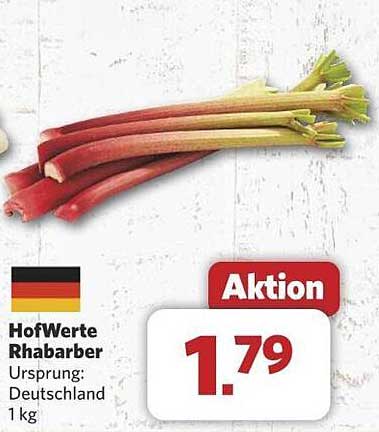 HofWerte Rhabarber 1 kg - Aktion