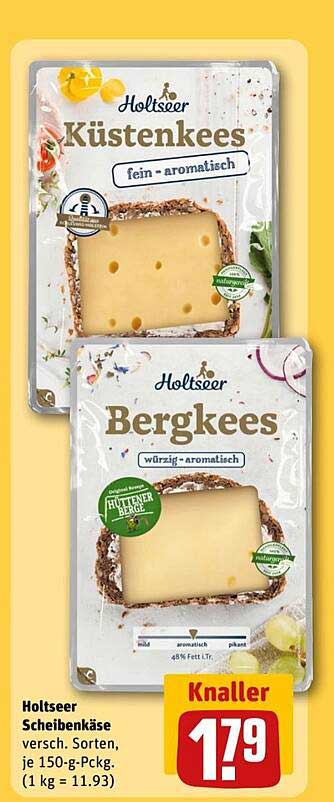 Holzseer Scheibenkäse - Küsten- und Berggeschmack