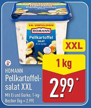 HOMANN Pellkartoffelsalat XXL 1 kg