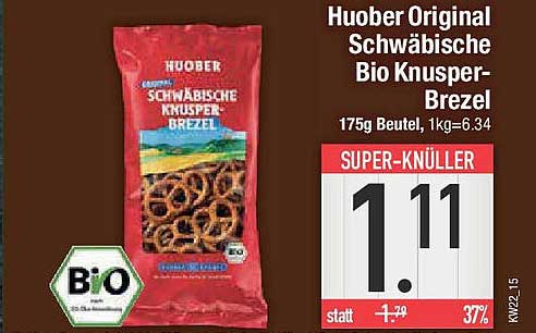 Huober Original Schwäbische Bio Knusper-Brezel