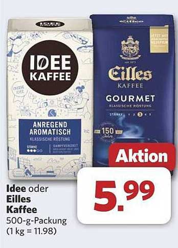 Idee oder Eilles Kaffee 500-g-Packung