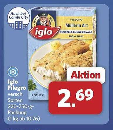 Iglo Filegro Müllerin Art 2 Stück - 100% Filet