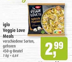 iglo Veggie Love Meals verschiedene Sorten, gefroren 450-g-Beutel