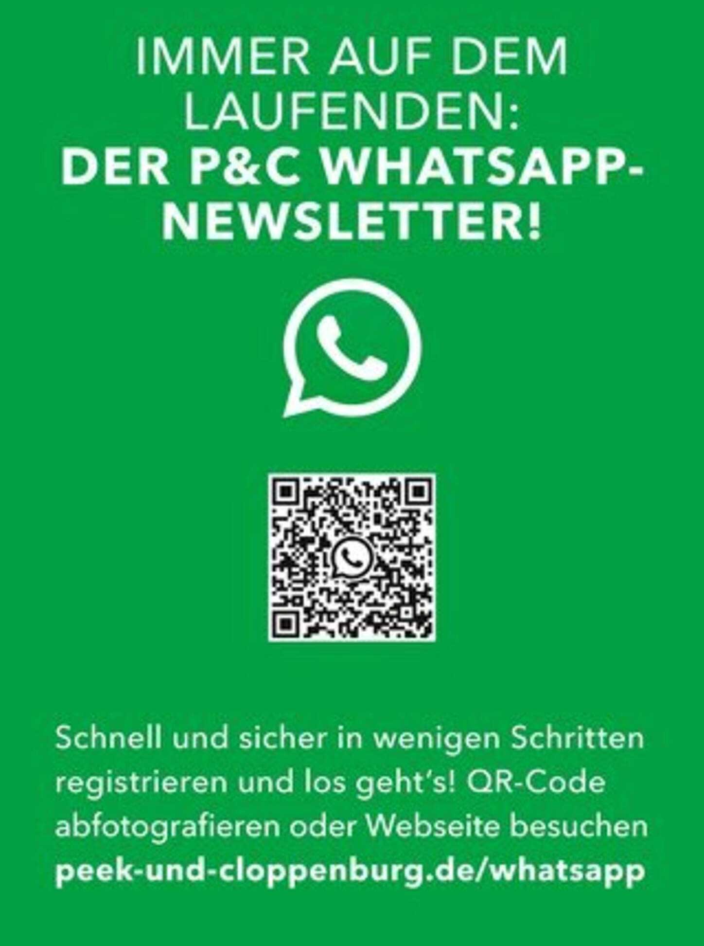 IMMER AUF DEM LAUFENDEN: DER P&C WHATSAPP-NEWSLETTER!