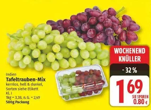 Indien Tafeltrauben-Mix 500g