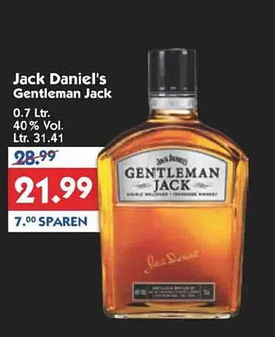 Jack Daniel's Gentleman Jack 0.7 Ltr.