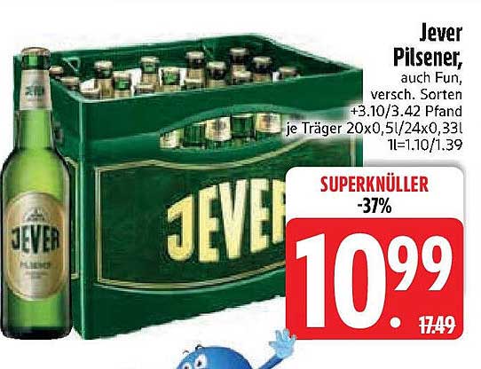 Jever Pilsener - auch in verschiedenen Sorten