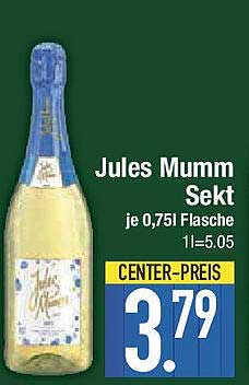Jules Mumm Sekt je 0,75l Flasche