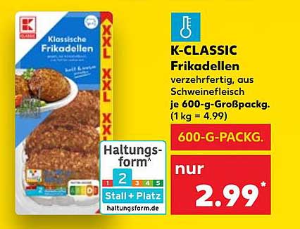 K-CLASSIC Frikadellen 600g-Packung