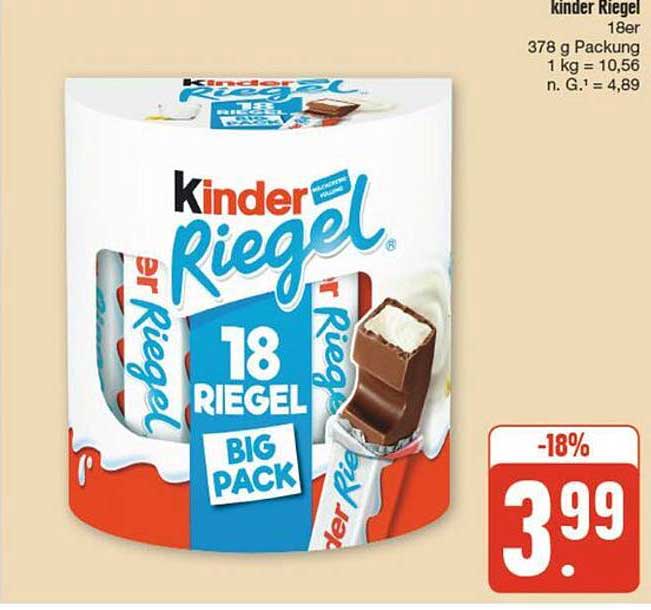 Kinder Riegel 18er Packung