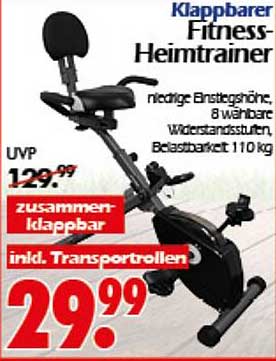 Klappbarer Fitness-Heimtrainer