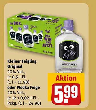 Kleiner Feigling Original 20% Vol., 12 x 0,02 L