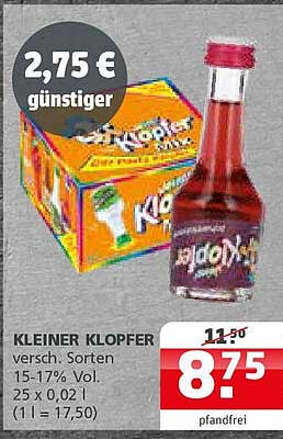 KLEINER KLOPFER - verschiedene Sorten im praktischen 25er Pack