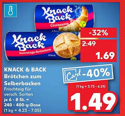 KNACK & BACK Brötchen zum Selberbacken